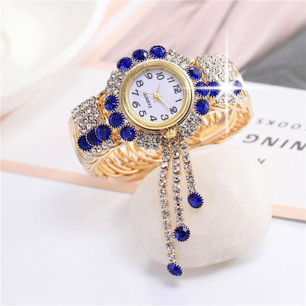 Quartz Watches Vackra Individuella Casual Watches Girls Watch För Kvinnor Dam Blue