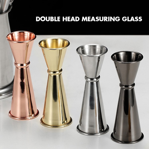 SUSHEN Ny Cocktail Shaker Barware Köksprylar Mått Jigger Cup Hem & Living Rostfritt stål Dual Shot Dricka Spirit Bar Tools 30ml-60ml Silver