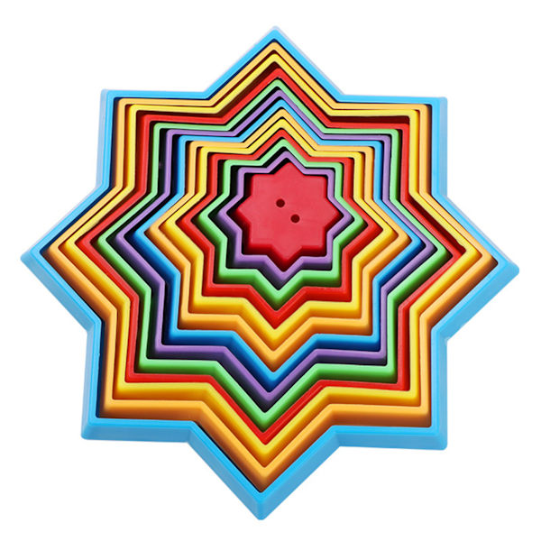 3D Magic-Star-leksak för barn Relief Stress Magic-Vision Bytande leksak för sovrum Multicolour