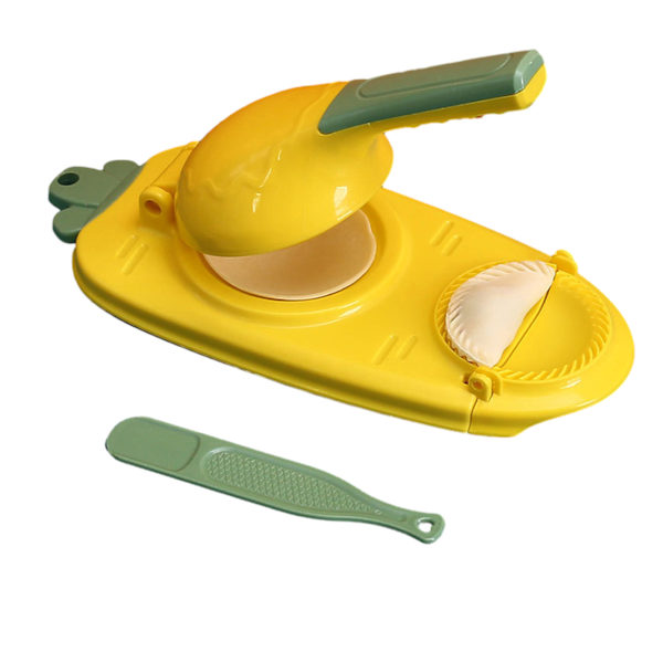 Söt 2-i-1 Dumpling Maker Multifunktion Mould för pannkakor Bright Yellow