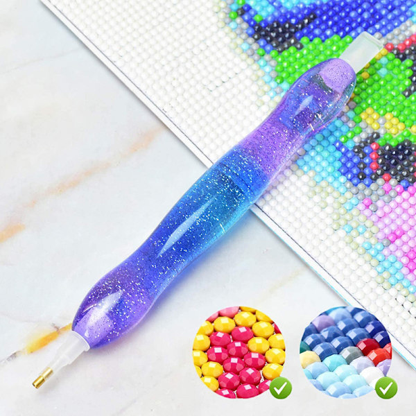 Harts diamond painting Handgjord diamantpenna Sticky Pen Art Tools Picker Tool Tillbehör för vuxna 4