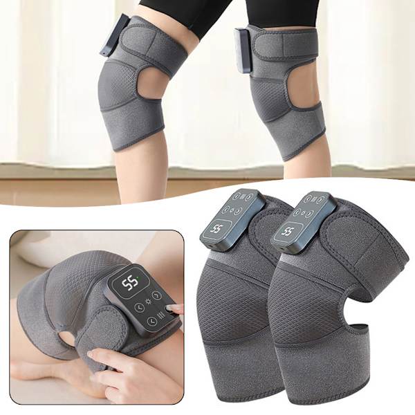 Digital Display Elvärme Knä Massager Multi Modes Justerbara Massager För Minskar svullnad Smärta 2pcs