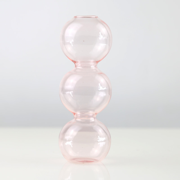 Glas Blomflaska Färg Transparent Enkla skrivbordsdekorationer Vardagsrum Hydroponiskt arrangemang Dekoration Hantverk Transparent