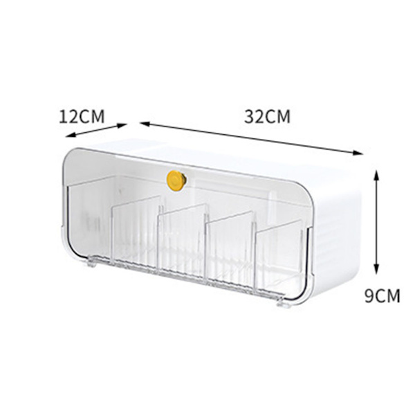 Punch-free Hänger Underkläder Box Ej borrande Platssparande BH- case För sovrum White
