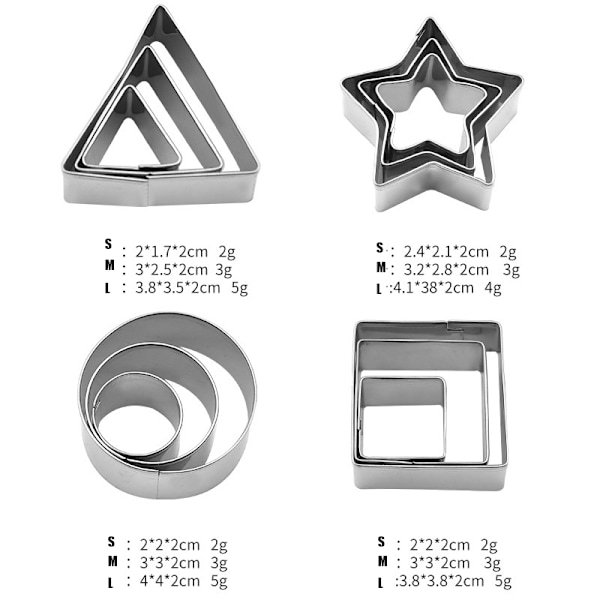 Mould Cookie Cutter Kex Press Stämpel Prägling Sugar Pasty Cake Gör själv Runda kex Style Three
