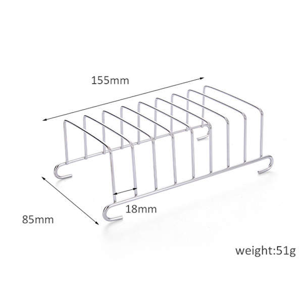 Air Fryer Tillbehör Air Fryer Rack Set med 3 Multi-purpose 7 tum Dubbellagers Rack Metallhållare för köksredskap