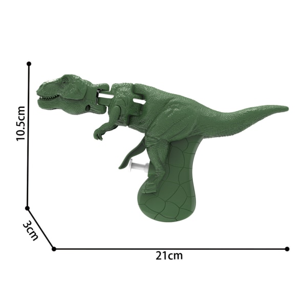 Simulering Dinosauriepressande vattenpistolleksaker Robust bärbar vattenkampleksak för sommarpoolen Light green