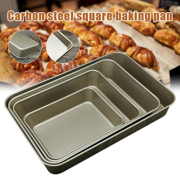 Nonstick Bakeware Rektangulär Cake Pan Multipurpose Quick Release Cake Bröd Rostat bröd Bakpanna L