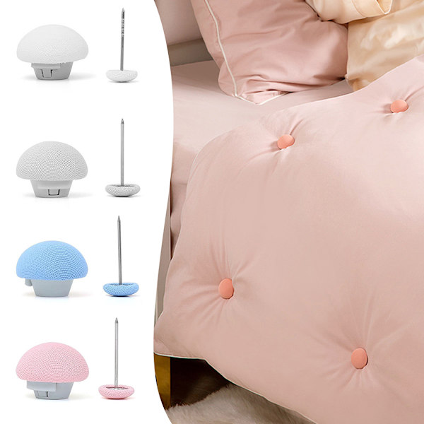 20 st Söt Quilthållare Set Halksäker Spänne Quilt Fixer För Sängkuddar Gray