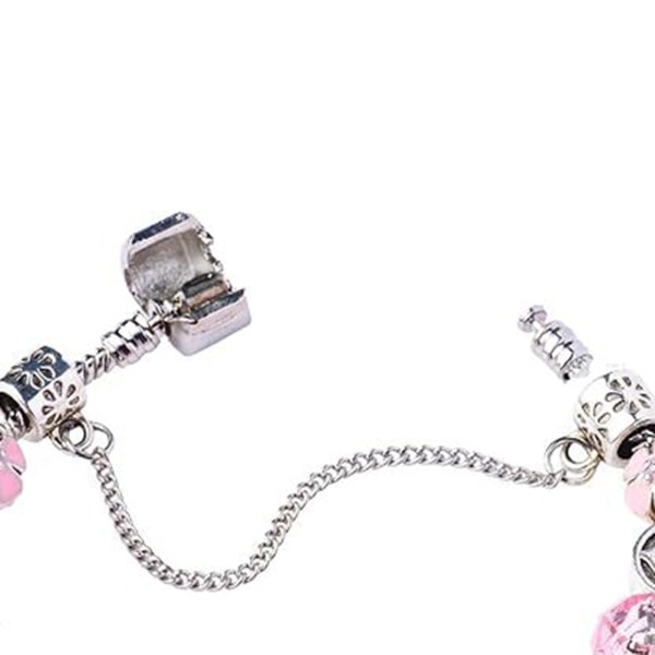 Hello-Kitty hängsmycke Armband Snygga oregelbundna pärlor Handledstillbehör för dagligt bruk Cat 21cm