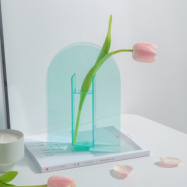 Blomvas färgglad modern samtida design blommig behållare dekoration för hemmakontoret 3