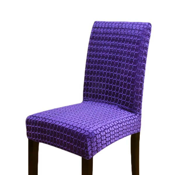 2021 nya dekorativa stolsöverdrag Solid Stretch cover Dammtät Hem Restaurang Vardagsrum Cover Purple