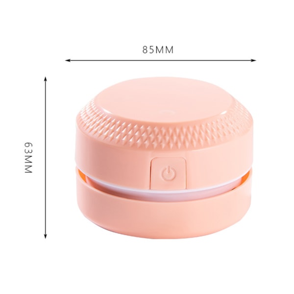 Mini Desktop Dammsugare Bärbar Multipurpose Automatisk Bordssopmaskin Pink