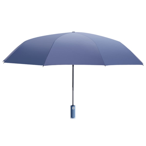 Vindtätt LED sol- och regnparaply Helautomatiska paraplyer med 10 revben och 3-faldiga unisex Haze Blue