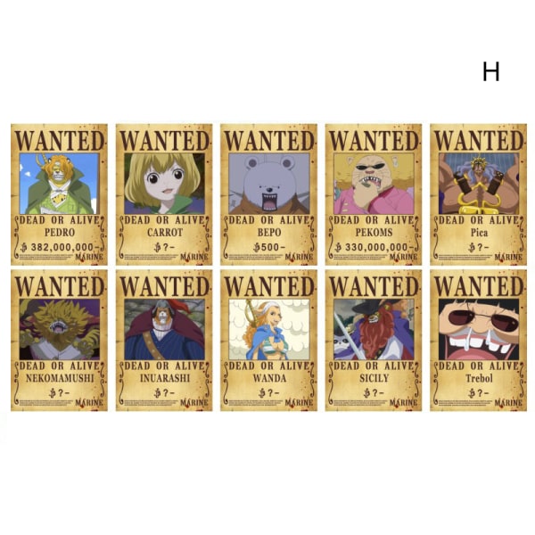 One Piece Wanted Belöning Beställ Tapet Hd Poster Sovsal Tapet För Sovrum Vardagsrum A