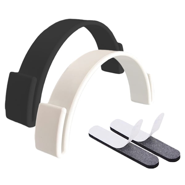 2st Hattbrättare med hattstorleksreduktionstejp Slitstark hård hatt brätteformande enhet för vuxen unisex hatt Black and White 2PCs