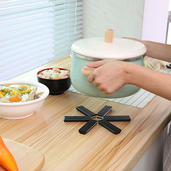 Creative Folding Värmeisoleringsdyna Bordstabletter Vikbar skål Koppdyna Köksmatbord
