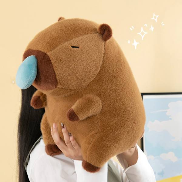 Capybaras Snot Infällbar plyschdocka Bekväm plyschfyllning Skastkudde för barn Pojke Flicka Kvinnor Män 40cm