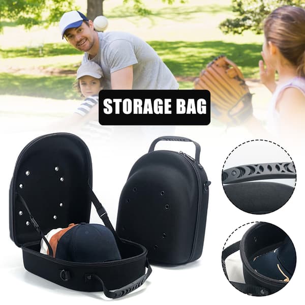 EVA Hatt Förvaringslåda Bärbar Multipurpose Hat Hard Shell Case Stor Kapacitet Hat Case Black