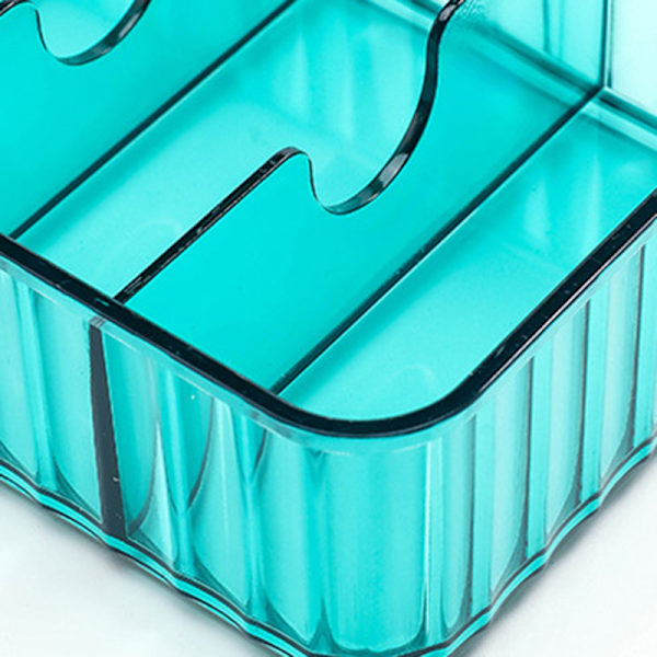 Cable Management Box Multi-Grid datakablar Case Dammtät Transparent Green