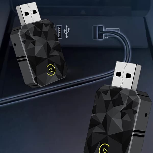 Langaton Carplays-sovitin Android Auto 2 in 1 Älykäs USB-dongle Mini Kompakti Carplays-muunnin Diamond Pattern