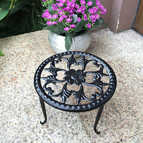 Blomsterställ i metall av hög kvalitet stål Robust hållbart blomställ för vardagsrum Balkong inomhus skrivbord White
