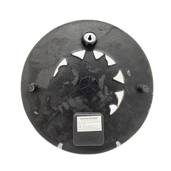 Väggklocka Vattentätt hartsmaterial med termometer Kopparfärg Utomhusvardagsrum Sovrum Studiekontor Retro 1