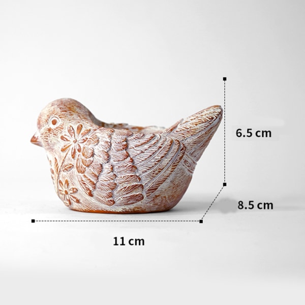 Djurform Vas Prydnad Blomma Trädgårdsdekoration Utomhus Yard Dekoration Owl