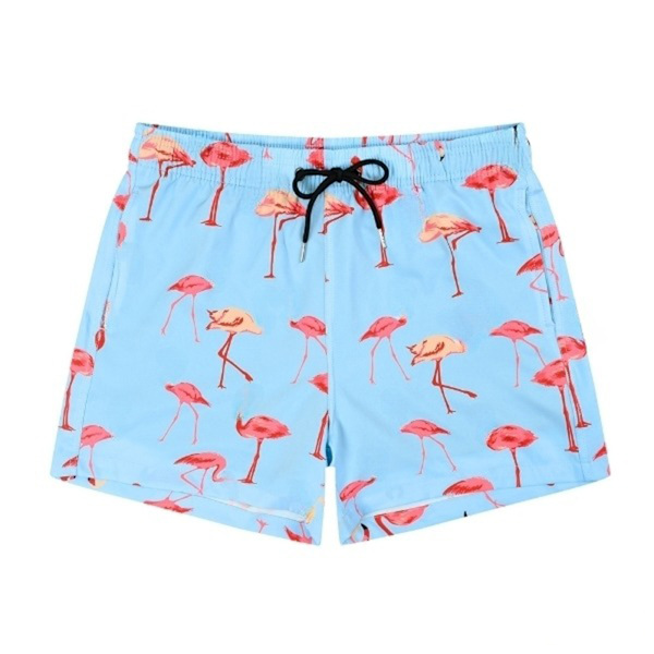 Dubbellagers bermudashorts för män med mobiltelefonhållare för Summer Beach Black M