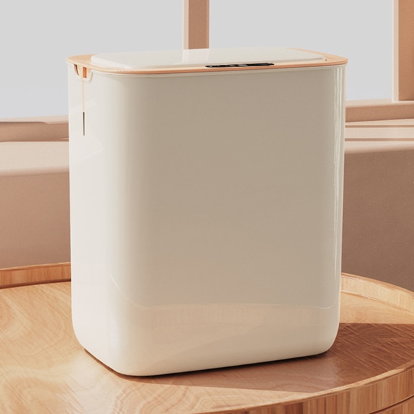 Automatisk sensor papperskorg Stor kapacitet soptunna med lock för kök 16L Dark Gray Charging Version