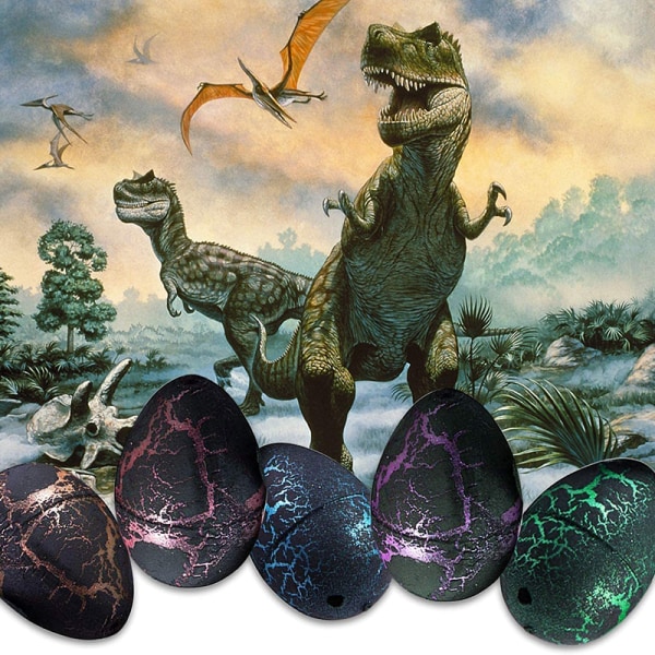 Magisk kläckning Växande dinosaurieägg Påskfestleksak för pojkar och flickor Barnfestfavoritleksak E