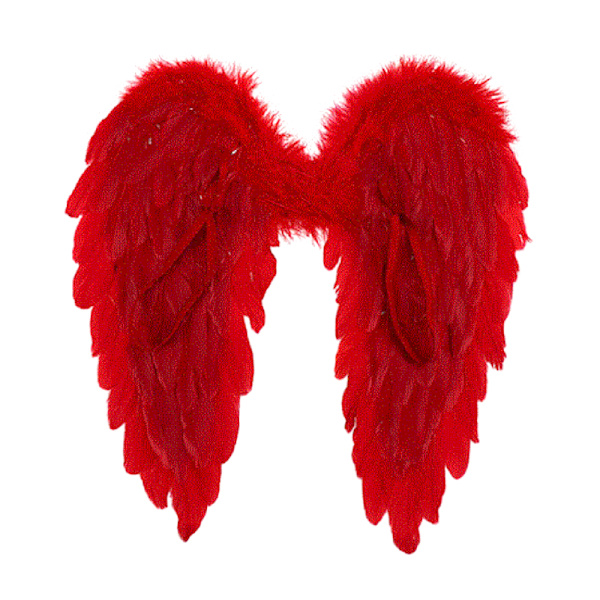 Performance Angel-Wing Prop Personlig multifunktionell kostymtillbehör för Cosplay Red 80*60cm
