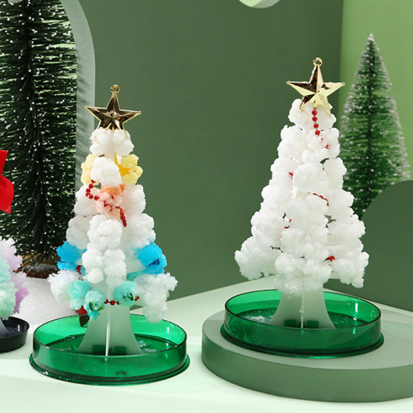 Magics Christmas Tree DIY Kit för Xmas Lätt att använda fester Leksaker för barn Vuxna Green