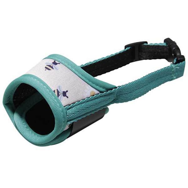 Mjukt hundmunkorg med spänne Design Andningsbart cover justerbart för hundar Green XS