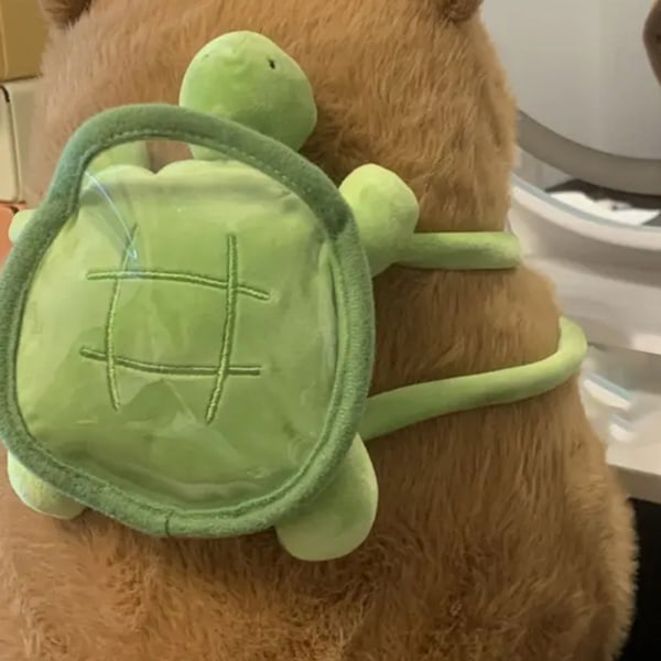 Härlig liten Capybara Plyschdocka Lättvikts Supermjuk fylld leksak för barn Pojke Flicka Kvinnor Män Doll and Turtle 23cm