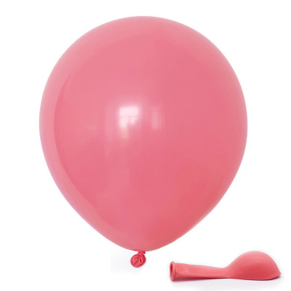 100 st Macaron färgdekorationsballong stor återanvändbar latexballong för bröllopsfödelsedagsfest enfärgad 10 tum Pink