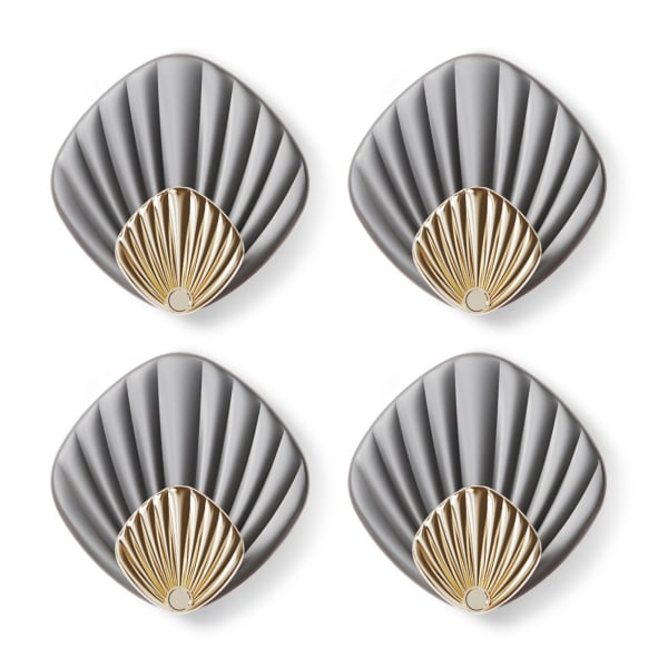 Creative Shell självhäftande krok Multifunktionell väggmonterad vattentät krok Gray