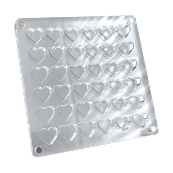Akryl Magnetisk Seashell Display Box Multi-purpose Craft Dekorativt ställ för ädelstenar