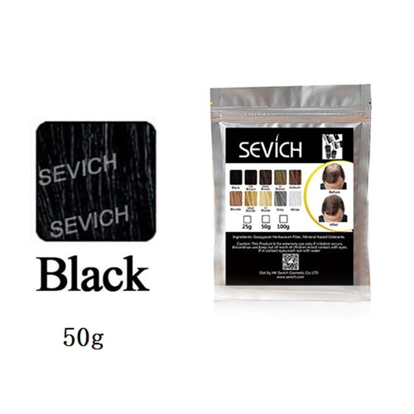 10 färger Förtjockning Hårfiberpulver 50g Hårfibrer Byggförlängningar Pulver Behandling för håravfall Dark Brown