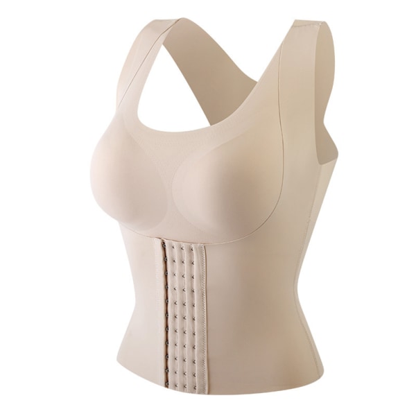 Kvinnor Andas Shapewear 4 i 1 främre spänne bröststöd bröststöd väst Skin Color M