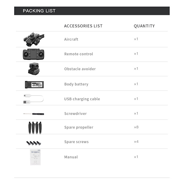 Borstlösa HD Folding Flygande Drönare Vindmotstånd Quadcopters Leksaker present till vän Familj PROSEMAX OR 3B
