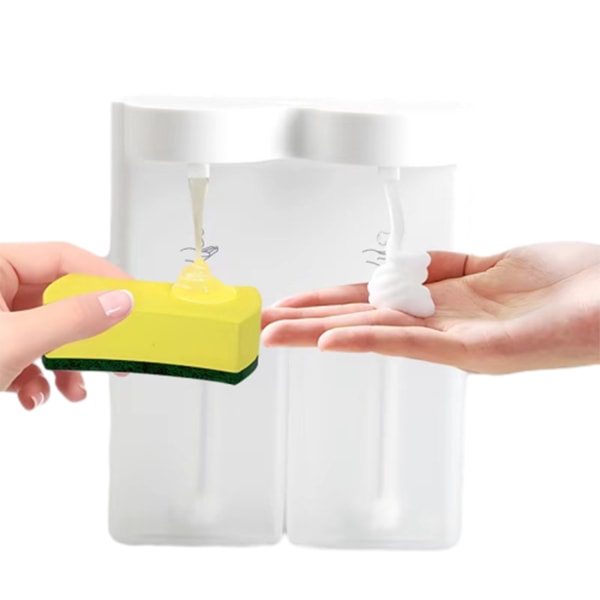2-i-1 Auto Sensoring Tvål Dispenser Beröringsfria Hand Sanitizers Dispenseringsverktyg Badrumstillbehör A