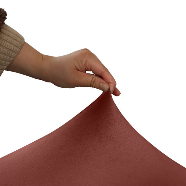 Hög elastisk mjuk mocka Wingback cover Halkfri enfärgad Stretch-skydd för sluttande arm King Back stol Coffee