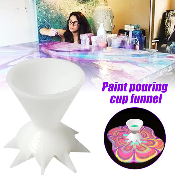 Paint Pouring Split Cup För Akrylmålning Pouring Mini 7-Leg Funnel Split Cup
