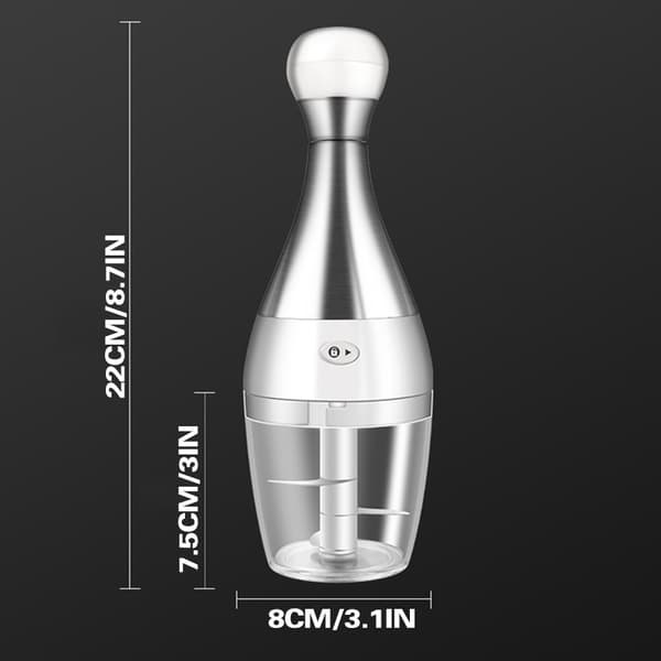 Sladdlös vitlökshackare Mini manuell ingefära grönsakskross Press för att hacka mat 280 ml blender 1 Set Agitator   1 Replacement Base