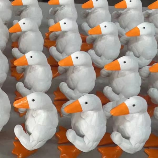 Buffs Ducks Figurin Prydnad Robust Slitstark Hantverk Inredning För Vardagsrum Sovrum Duck