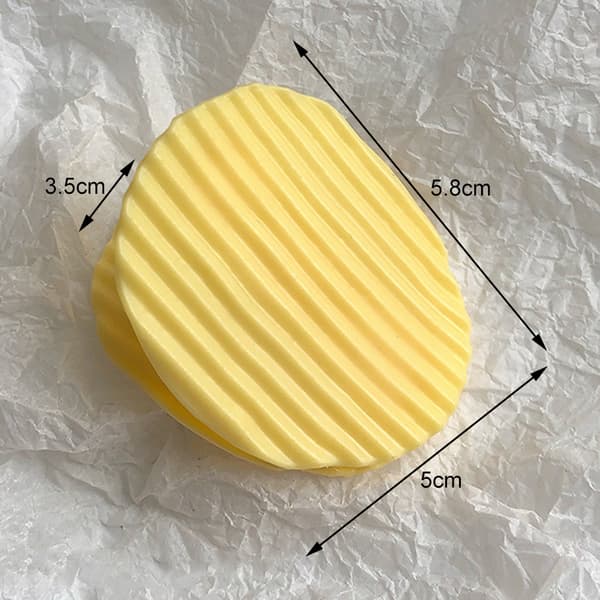 Mat Förseglingsklämma Potatis Plast Nyhet Chip Shape Snack Bag Sealer för hemmet