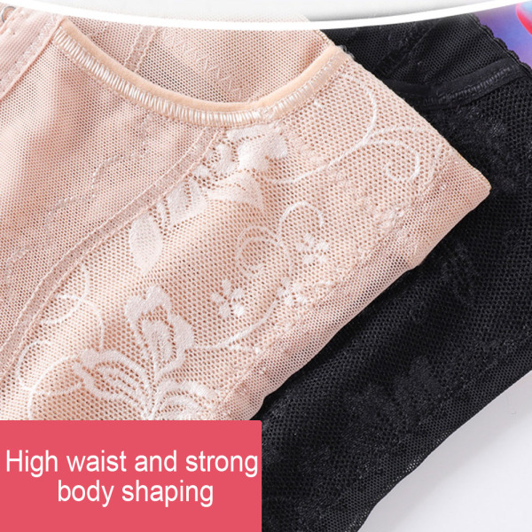 Kvinnor Shapewear Magekontroll Postpartum Slips Hög midja kompressionstrosor Skin Color L