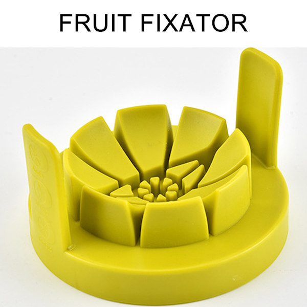 Frukt och grönsaksskärare Bärbar 3 i 1 Precisions-Frukt Skärare Multifunktion Rostfritt Stål Frukt Skärare Gradient Green