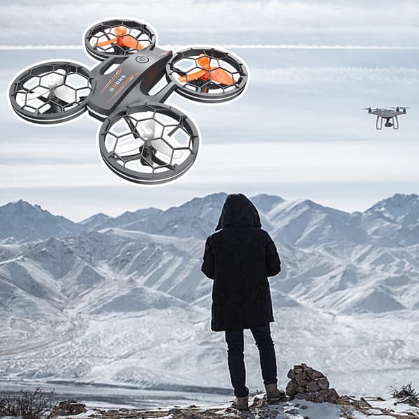 Bärbara belysningar Flygplan Headless Mode Quadcopters Leksaker för barn Vuxna Nybörjare BK 1 battery